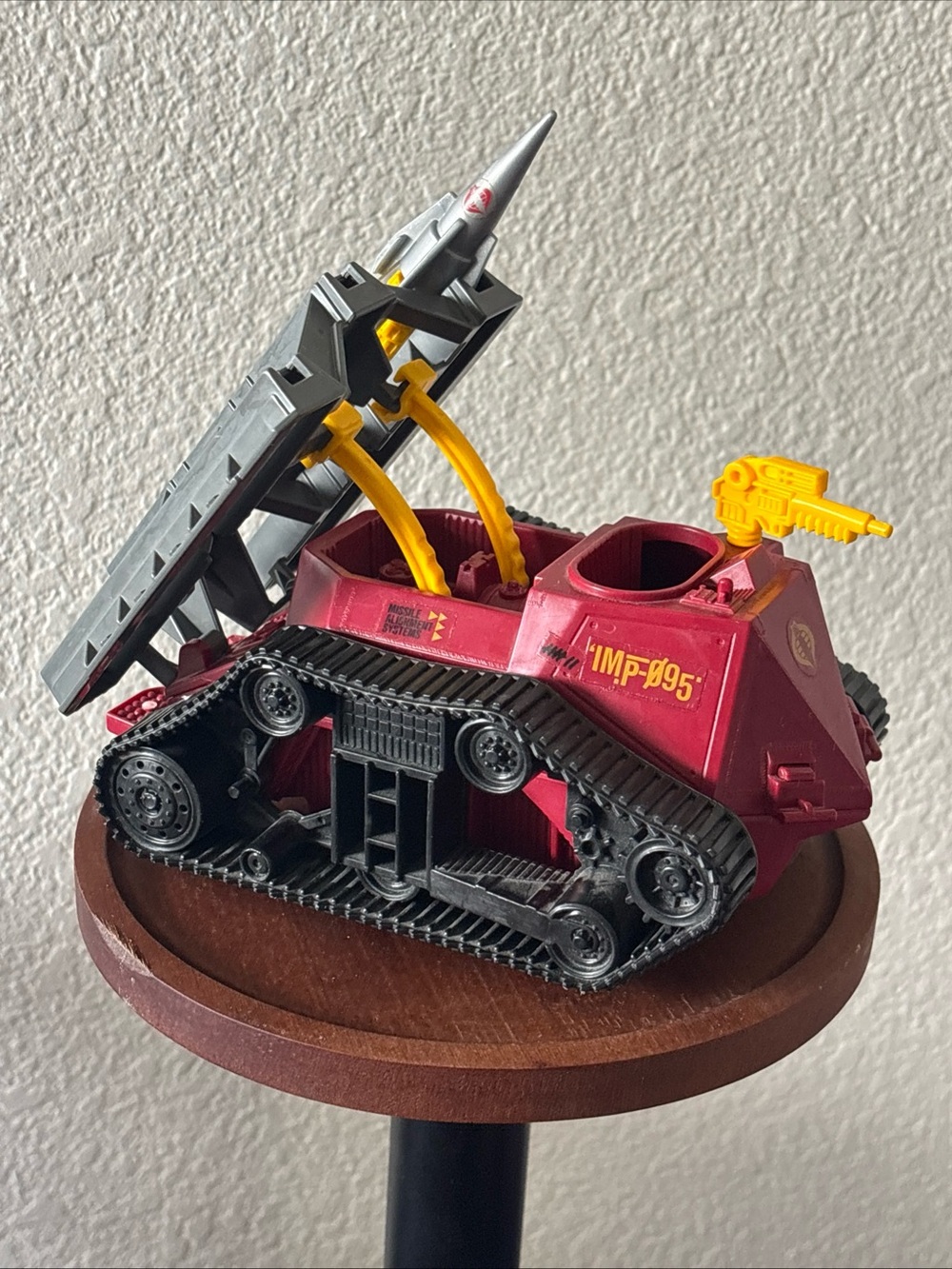 Vintage 1988 Hasbro GI Joe Cobra IMP-95 Missile Tank Vehicle I.M.P. Incomplete